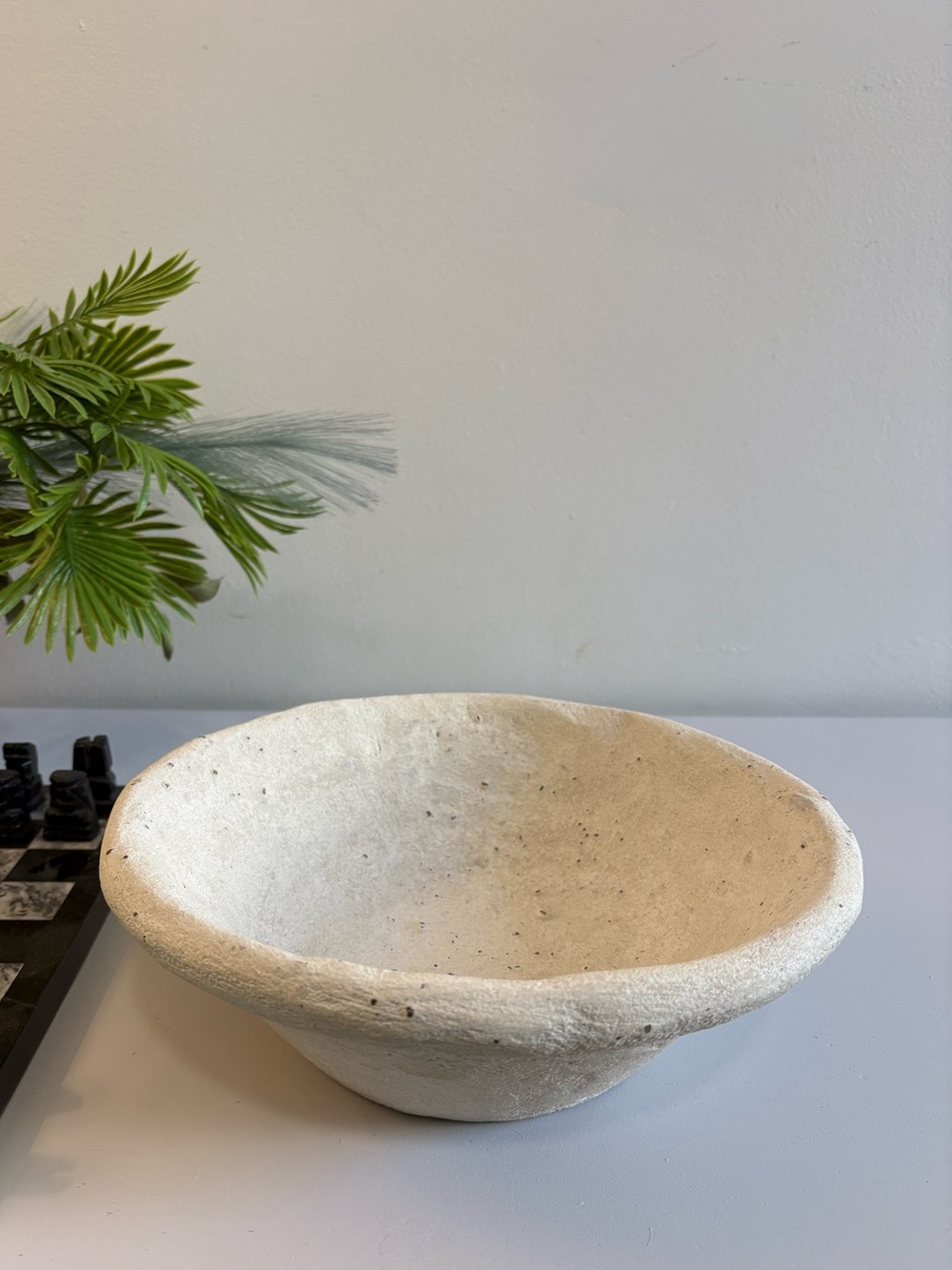 Animiora -Swiss Coffee White. Neutral Rustic Decorative Designer Matte Bowl